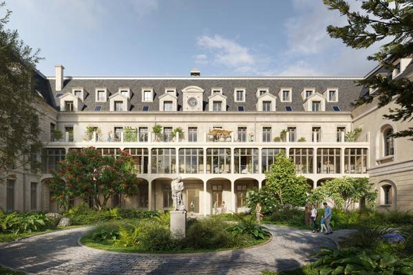 appartement T5 entièrement réhabilité à vendre PARIS 14e, surface hab 145.84 m2 + jardin d'hiver 62.52 m2