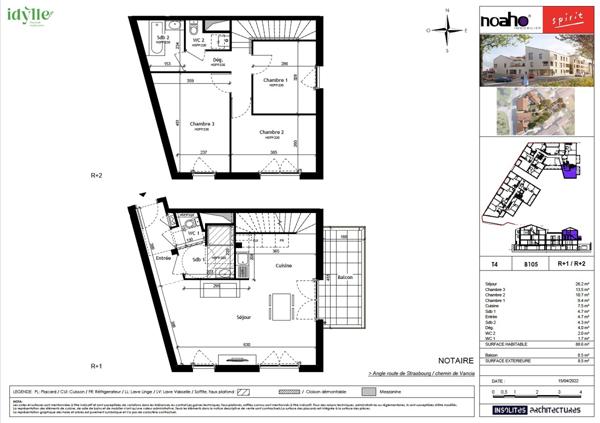 Appartement 4 pièces - 89 m²