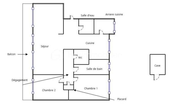 Appartement de 73 m²