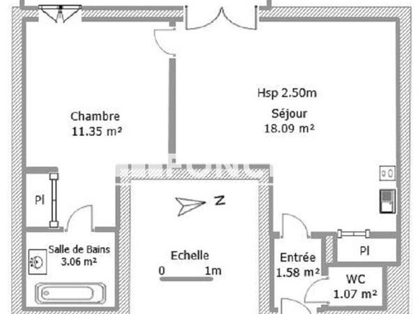 Location Appartement 2 pièces 35.15 m² - 2 ET 4 CHEMIN DU VIEUX CANAL Carcassonne 11000