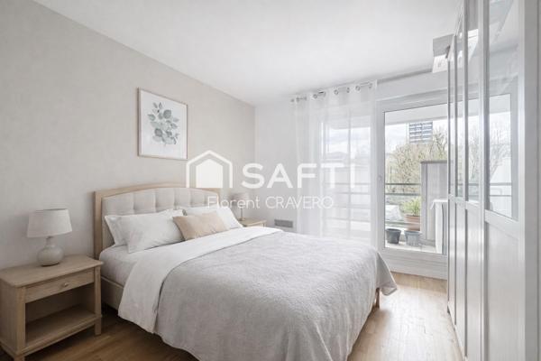 Appartement lumineux avec double balcon