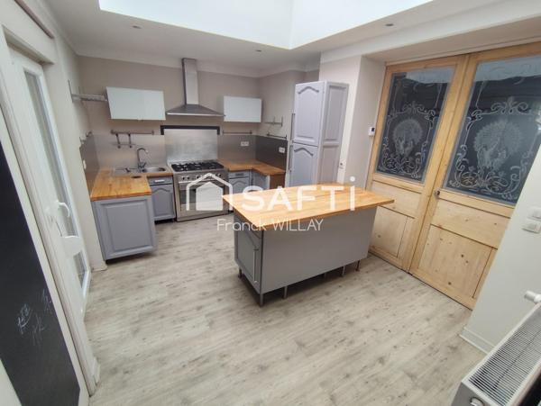 Maison 4 chambres, garage, jardin quartier Blanc Seau