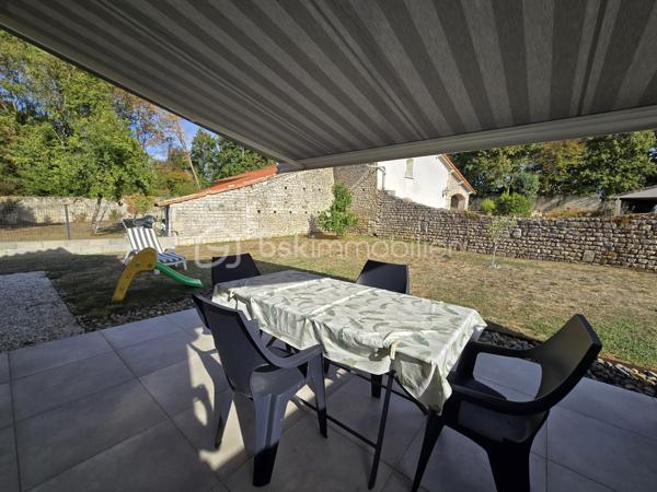 À découvrir à Chauray, dans une impasse au calme et hors lotissement, cette maison de plain-pied construite en 2014, développant environ 88 m² habitables.

Elle offre une agréable pièce de vie d’environ 44 m², lumineuse et conviviale, ainsi que 2 chambres, une salle d’eau et un cellier d’environ 9 m², particulièrement pratique pour le rangement et l’organisation du quotidien.

Côté extérieur, vous profiterez d’un terrain d’environ 500 m² entièrement clôturé, idéal pour profiter des beaux jours en toute tranquillité.

Un garage complète l’ensemble.

Construite selon des standards récents et équipée d’une pompe à chaleur, cette maison bénéficie d’une excellente performance énergétique avec un DPE classé A, permettant de maîtriser les consommations au quotidien.

Les atouts :

Maison de plain-pied
Construction 2014
Environ 88 m² habitables
Pièce de vie d’environ 44 m²
2 chambres
Salle d’eau
Cellier d’environ 9 m²
Garage
Terrain d’environ 500 m² entièrement clôturé
Pompe à chaleur
DPE A
Hors lotissement
Située dans une impasse au calme

Prix : 218 000 €

Une maison récente, économe et facile à vivre, idéale pour un premier achat, un couple ou des personnes recherchant le confort d’un plain-pied à Chauray.

Afin de privilégier les projets sérieux et qualifiés, les visites seront organisées uniquement sur présentation d’une attestation de financement ou d’un justificatif de capacité financière.