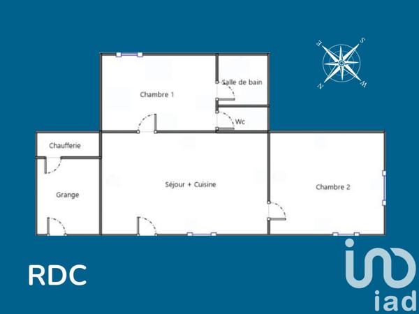 Maison 3 pièces de 57 m² à Chérisay (72610)