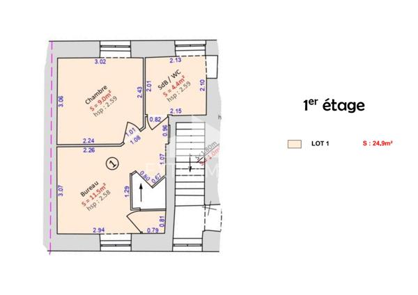 Appartement 4 pièce(s) 3 chambre(s) 93.7 m²