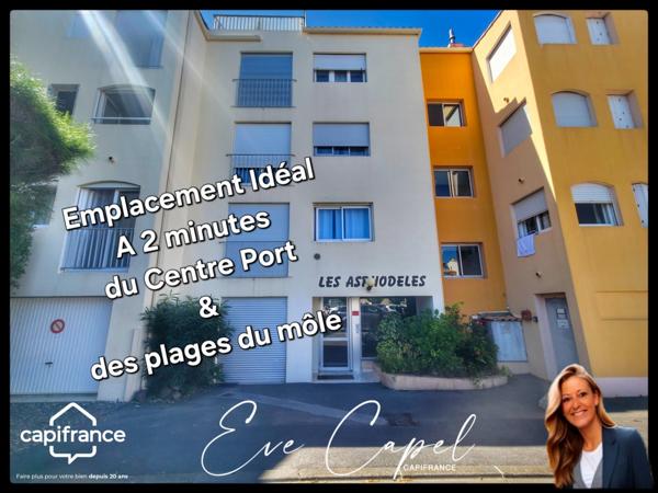 Appartement à vendre 2 pièces LE CAP D'AGDE (34) - T2 avec terrasse couverte sans vis-à-vis + parking privatif