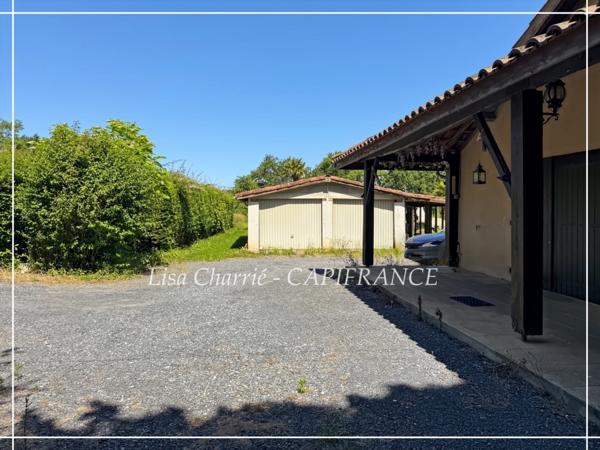 Maison en colombages à vendre 6 pièces proche de NOGARO (32) de 131 m2 habitables sur 18000 m2 de terrain