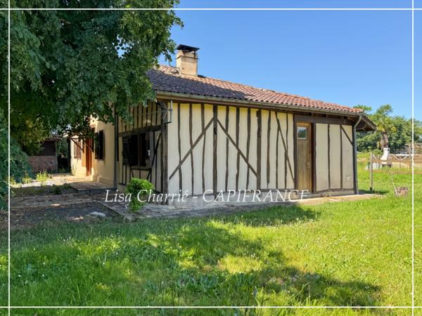Maison en colombages à vendre 6 pièces proche de NOGARO (32) de 131 m2 habitables sur 18000 m2 de terrain