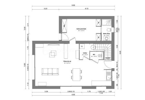 RARE – TERRAIN À BÂTIR DE 227 M² AU CALME, À PROXIMITÉ DU CENTRE-VILLE
Dans un environnement calme et recherché, à proximité du centre-ville, découvrez ce terrain à bâtir de 227 m², idéal pour réaliser votre projet de construction.

Situé dans une rue paisible, ce terrain bénéficie d’un emplacement privilégié, permettant de profiter du calme tout en restant proche des commerces, services et commodités.
Le terrain est clos sur 3 côtés et libre de tout constructeur, vous offrant une totale liberté dans le choix de votre constructeur et la conception de votre future maison.
Le terrain est non viabilisé, mais l’ensemble des réseaux se trouve à proximité immédiate dans la rue, facilitant les démarches de raccordement.

À noter : les photos, plans et propositions d’aménagement présentés dans l’annonce sont donnés à titre indicatif et constituent de simples suggestions de projet. Ils ne sont pas contractuels et ne préjugent pas du projet constructible. Ces propositions ont été effectuées avec les Maisons de Manon à Gignac.

Une belle opportunité pour réaliser un projet personnalisé dans un emplacement recherché, au calme et à proximité du centre-ville.