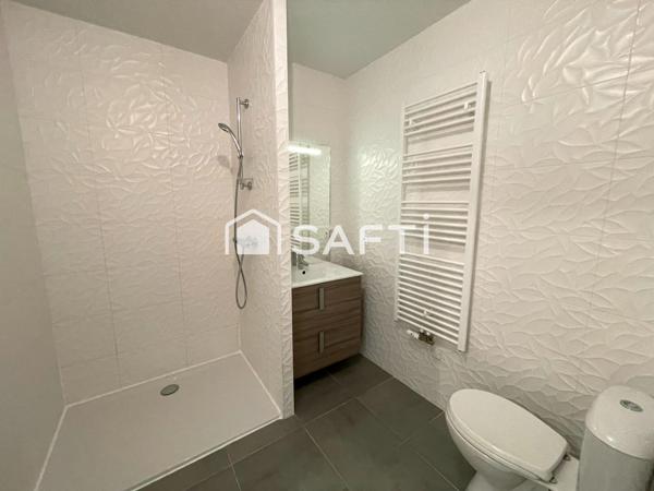 Appartement T2, balcon et place de parking couvert