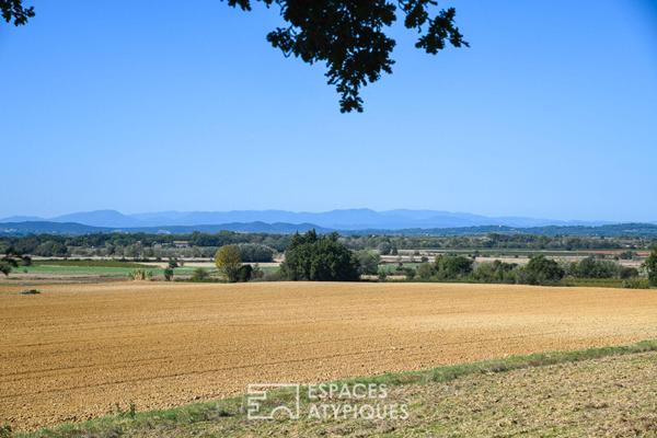 L’horizon pour voisin, maison de plain-pied avec piscine.