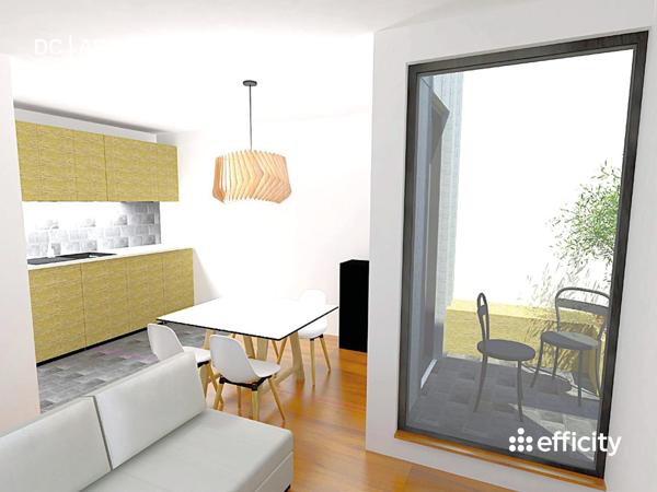 Appartement 2 pièces - 47 m² Exclusivité efficity