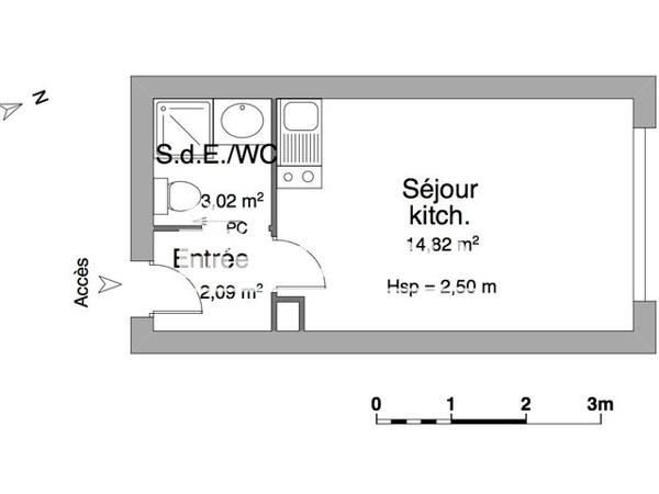 Location Studio 19.9 m² - 43 ROUTE DE LA JONCHERE La Celle Saint Cloud 78170