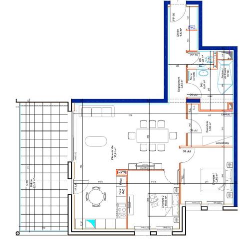 Appartement T5 avec terrasse et parking + carport - Toul Clémenceau - Livraison Janvier 2026