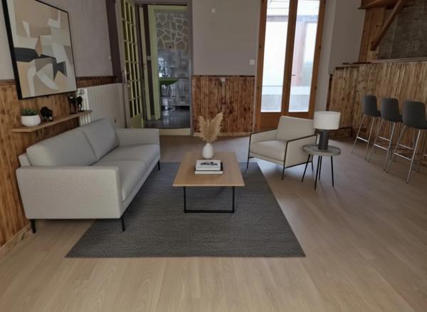 Dpt Vosges (88), à vendre MONTHUREUX-SUR-SAÔNE - MAISON duplex P4 avec VERANDA et JARDINET