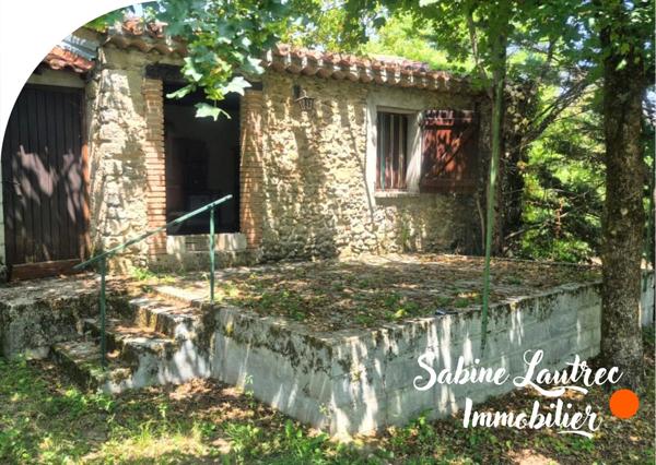 Vénès (81440) Terrain Constructible de 1 207 m² avec Maison et petite dépendance en pierre