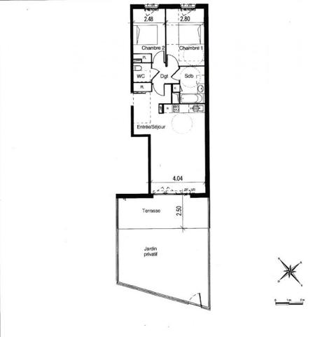 Appartement Saint Jory 3 pièce(s) 64 m2