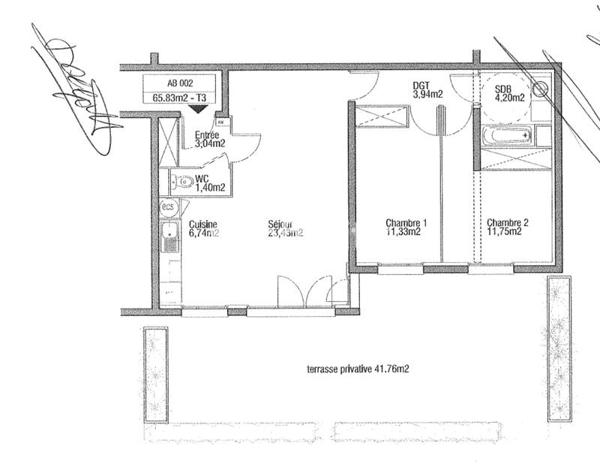 Appartement
         3 pièces
        - 66 m² 128 000 € *