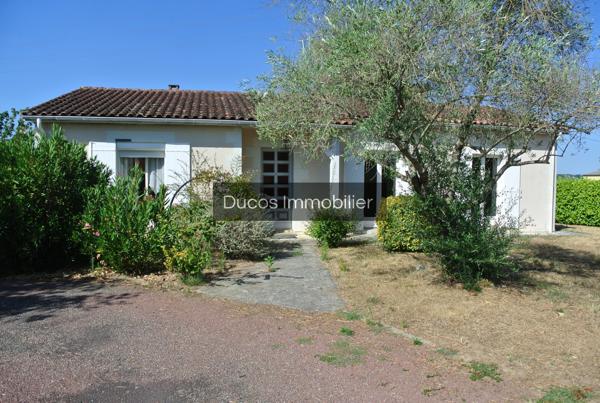 Maison de plain pied 3 chambres et grand garage de 128 m²
