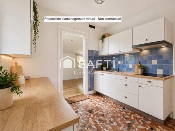 Maison à rénover + terrain 413 m² – fort potentiel