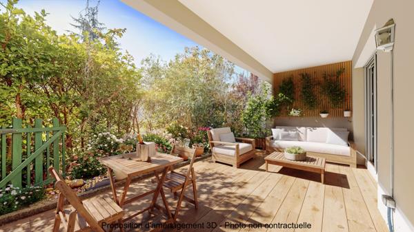 Villeurbanne (69100) VILLEURBANNE RUE MILLON, APPARTEMENT 98 m² en RDJ avec CAVE + GARAGE