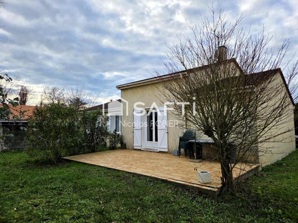 LUMINEUX PLAIN PIED TROIS CHAMBRES JARDIN GARAGE !