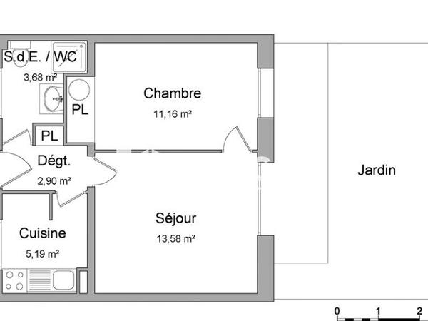 Location Appartement 2 pièces 36.51 m² - 80 AVENUE DU 8 MAI 1945 Argeles Sur Mer 66700