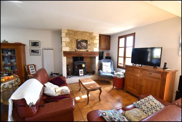 MAISON à Cazals, 125 m² habitables, 3 chambres, garage, jardins