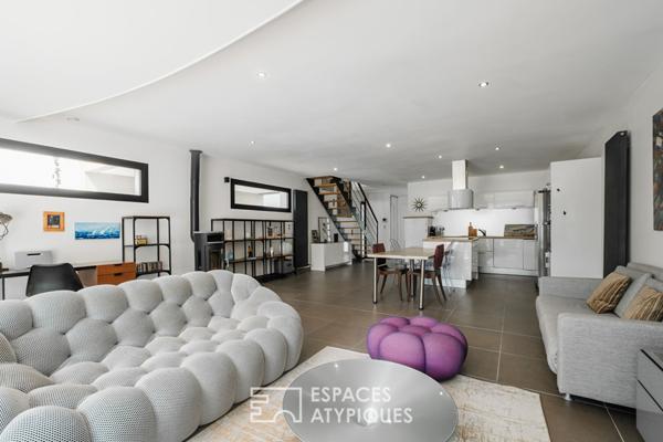 Maison contemporaine avec piscine et studio indépendant