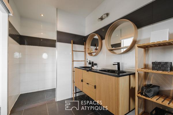 Maison contemporaine avec piscine et studio indépendant