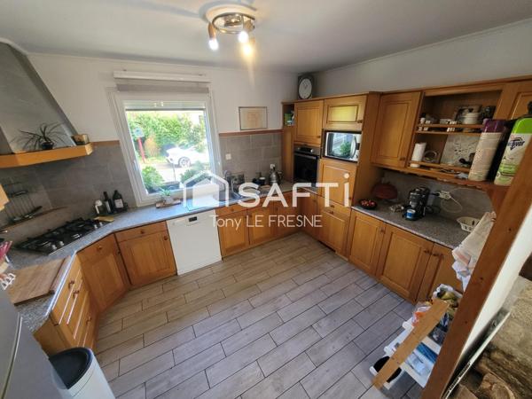 Maison de 130m² avec ses 5 chambres sur son terrain de 1147m²