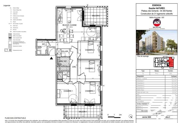 Appartement T5 et plus