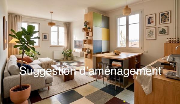 Appartement à ROUEN, 76000 - 3 pièces 62m²