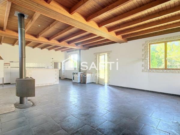 Maison de 112 m² avec trois chambres et belle parcelle de terrain