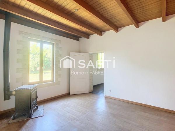Maison de 112 m² avec trois chambres et belle parcelle de terrain