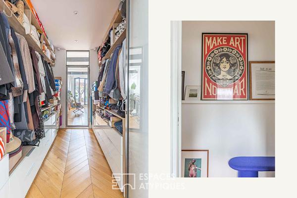 Appartement d’architecte avec terrasse arborée