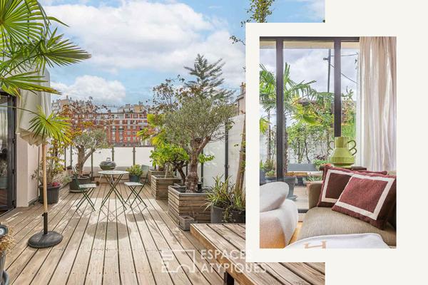 Appartement d’architecte avec terrasse arborée