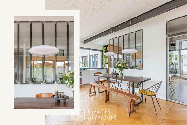 Appartement d’architecte avec terrasse arborée