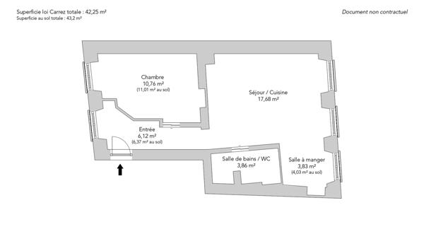 Appartement Paris 5 e - POT DE FER / MONGE