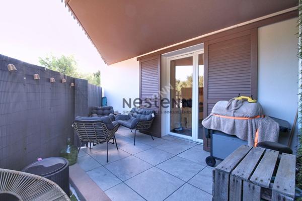 Appartement T2 dans résidence récente avec terrasse et jardin