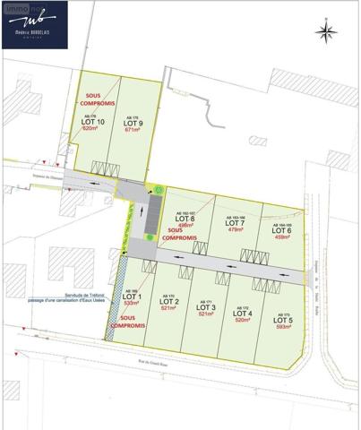 Terrain à Batir à vendre à Ligné en Loire-Atlantique (44850), ref : AH 72