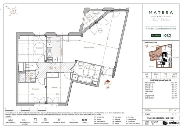 Appartement à vendre 4 pièces 87 m² Nantes