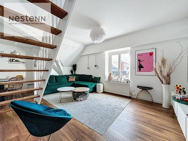 Orléans hypercentre RECOUVRANCE - appartement 3 pièces - lumineux (séjour exposé plein OUEST) - petite copropriété - faibles charges - excellent DPE D !