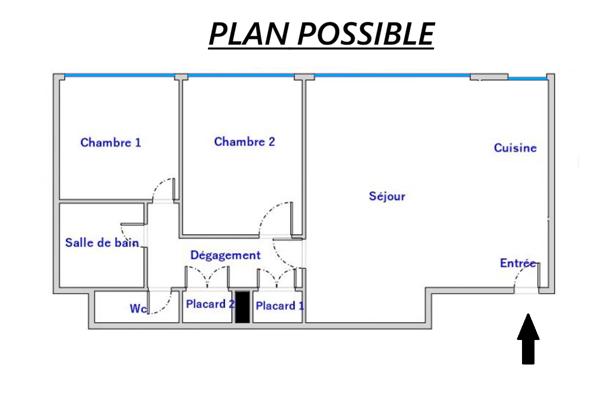 Appartement 3 pièces - 70 m²