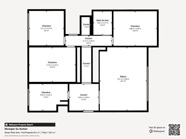 Appartement Louveciennes 4 pièces 89.42 m2