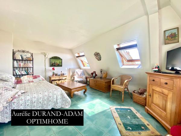 Bel Appartement T1meublé, lumineux avec vue dégagée sur la Touques - Cave - Ascenseur - Dernier étage -