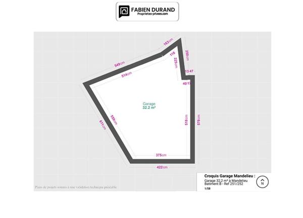 Garage Double 31 m² non inondable Libre