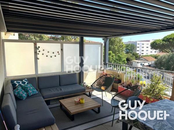 Spacieux T3 avec terrasse de 40m² et place de parking