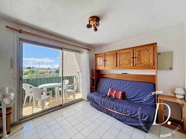 Studio vue mer – Plage privée résidence – Saint-Cyprien