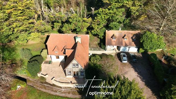 Maison de caractère 177 m², 4 ch avec dépendance et vue vallée –  CAMBREMER (14340)